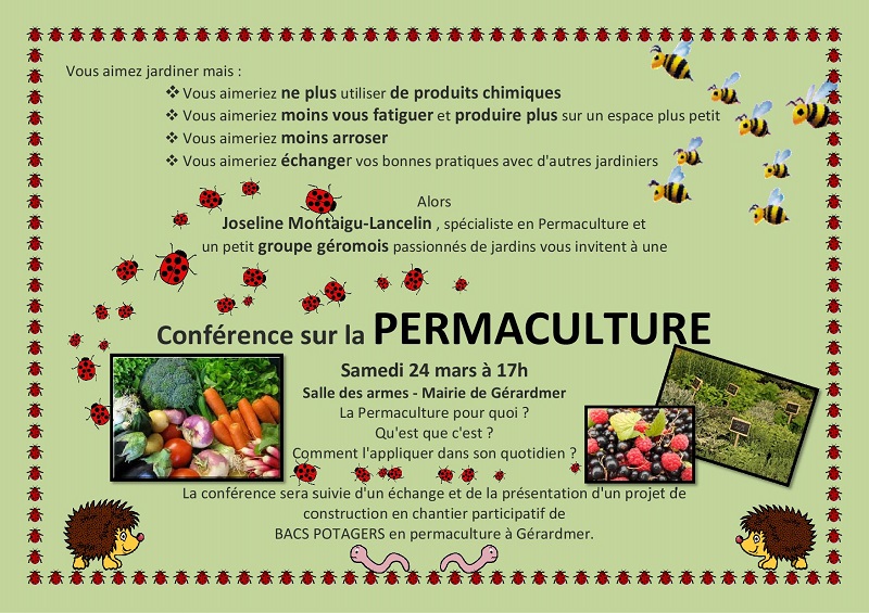 Gérardmer : la permaculture au cœur d'une conférence et d'un projet participatif