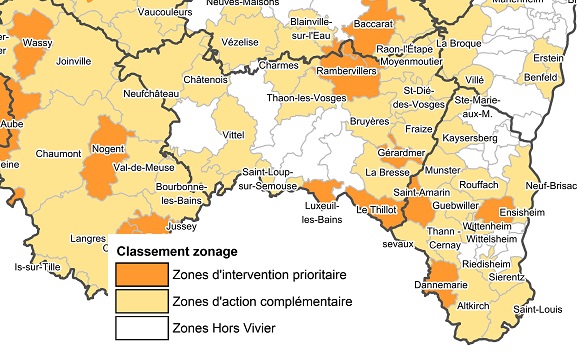 Vosges et Grand Est : nouvelle carte du zonage médecin  