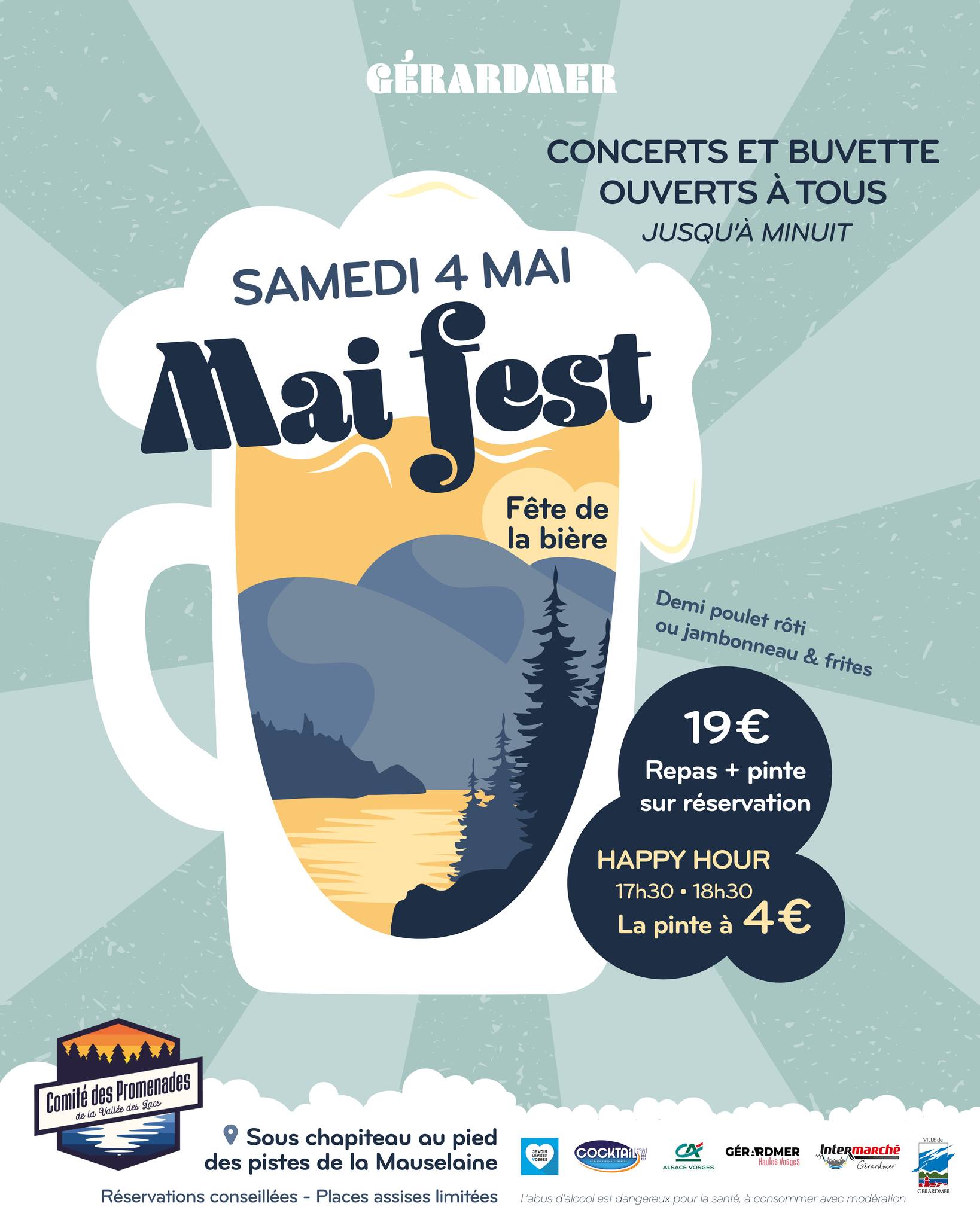 Mai Fest la Fête de la Bière de Gérardmer samedi 4 mai