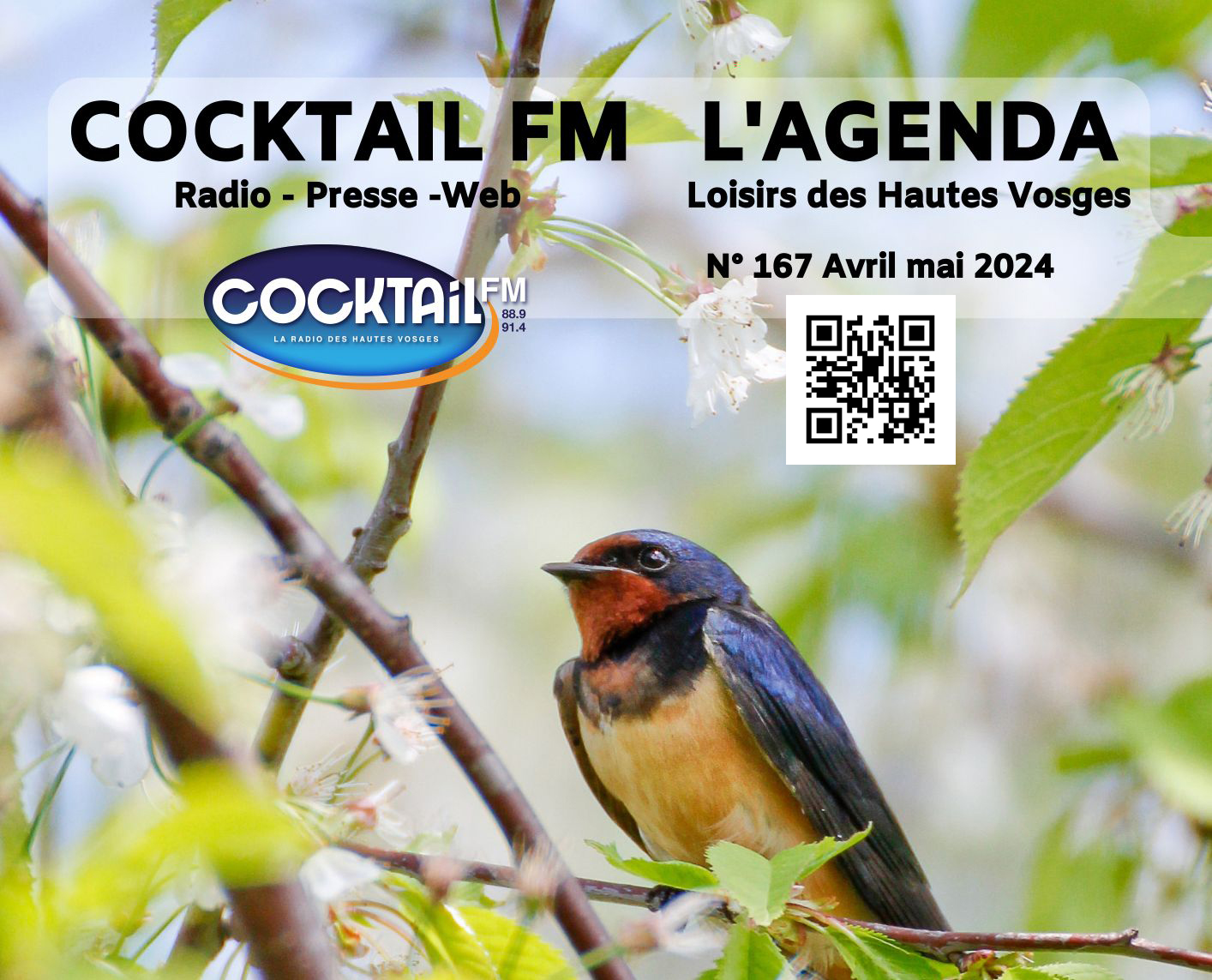 COCKTAIL FM L'AGENDA LOISIRS DES HAUTES VOSGES AVRIL - MAI 2024