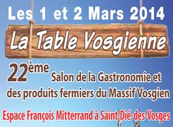 La table Vosgienne Saint-Dié