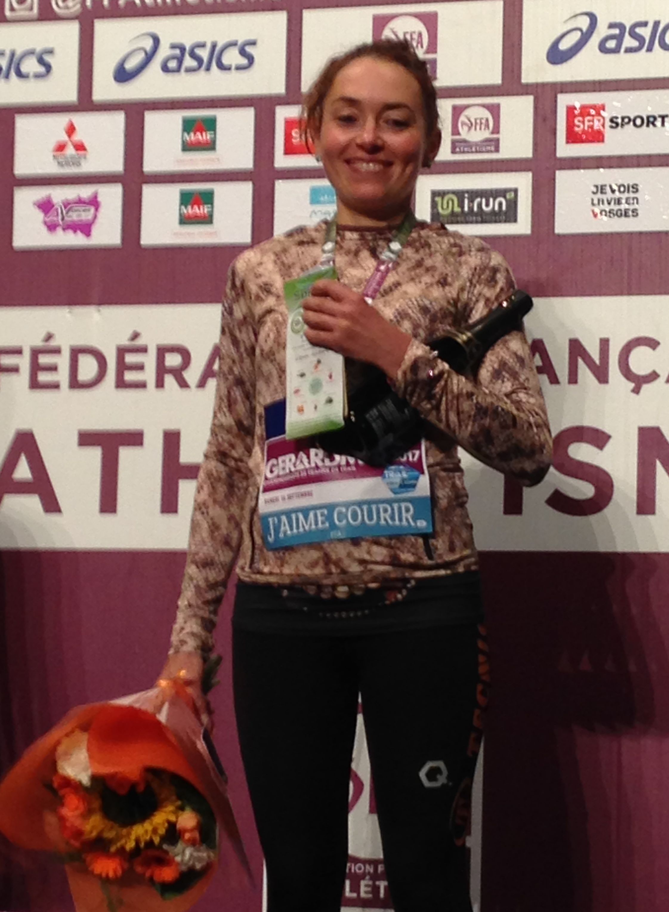 La Vosgienne Sarah Vieuille championne de France de Trail