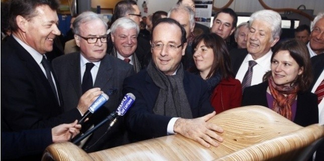 Francois Hollande à Saint-Die Lundi