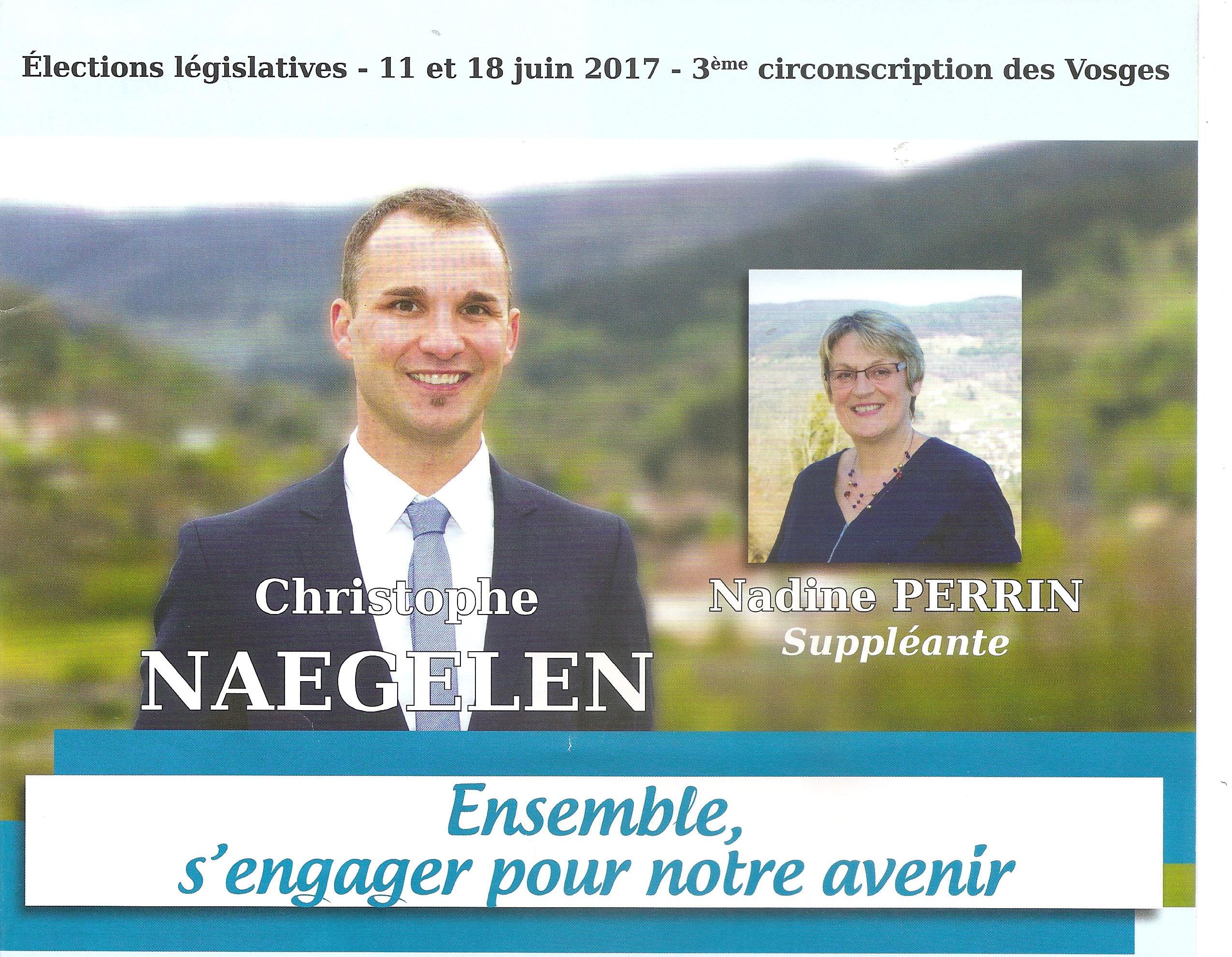 Vosges Législatives : C. Naegelen, divers droite dans la 3e circonscription