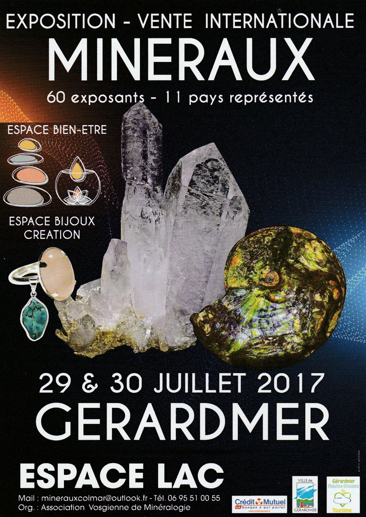 Gérardmer : 1ère expo-vente de minéraux à l'Espace Lac ce weekend