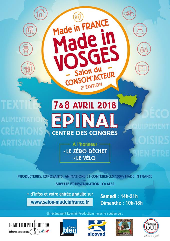 Epinal : 2e Salon Made in France, Made in Vosges ce weekend !