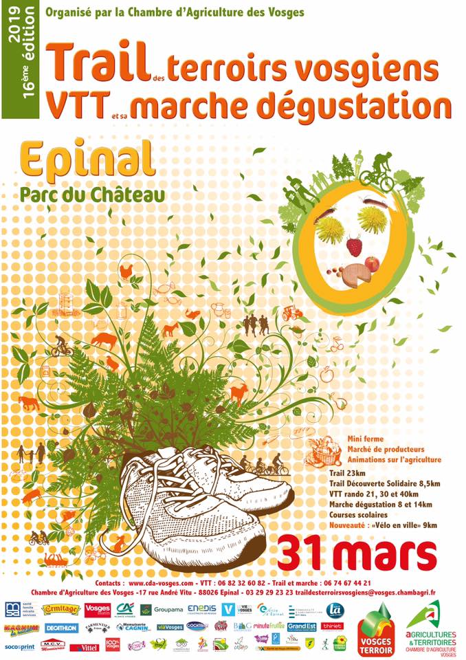 Sports et Produits du Terroir dimanche 31 mars au Trail des terroirs Vosgiens