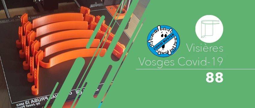 Jusque 250 visières fabriquées par jour par Vosges Visières Covid 19