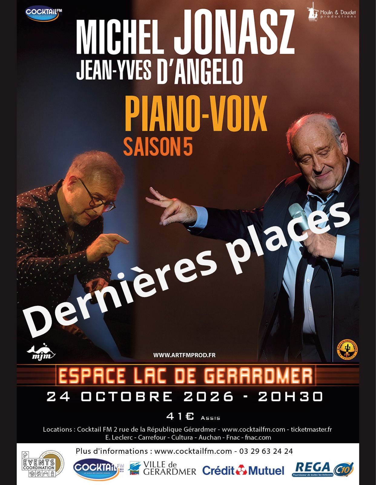 Dernières places pour le concert de Michel Jonasz à Gérardmer samedi 24 octobre