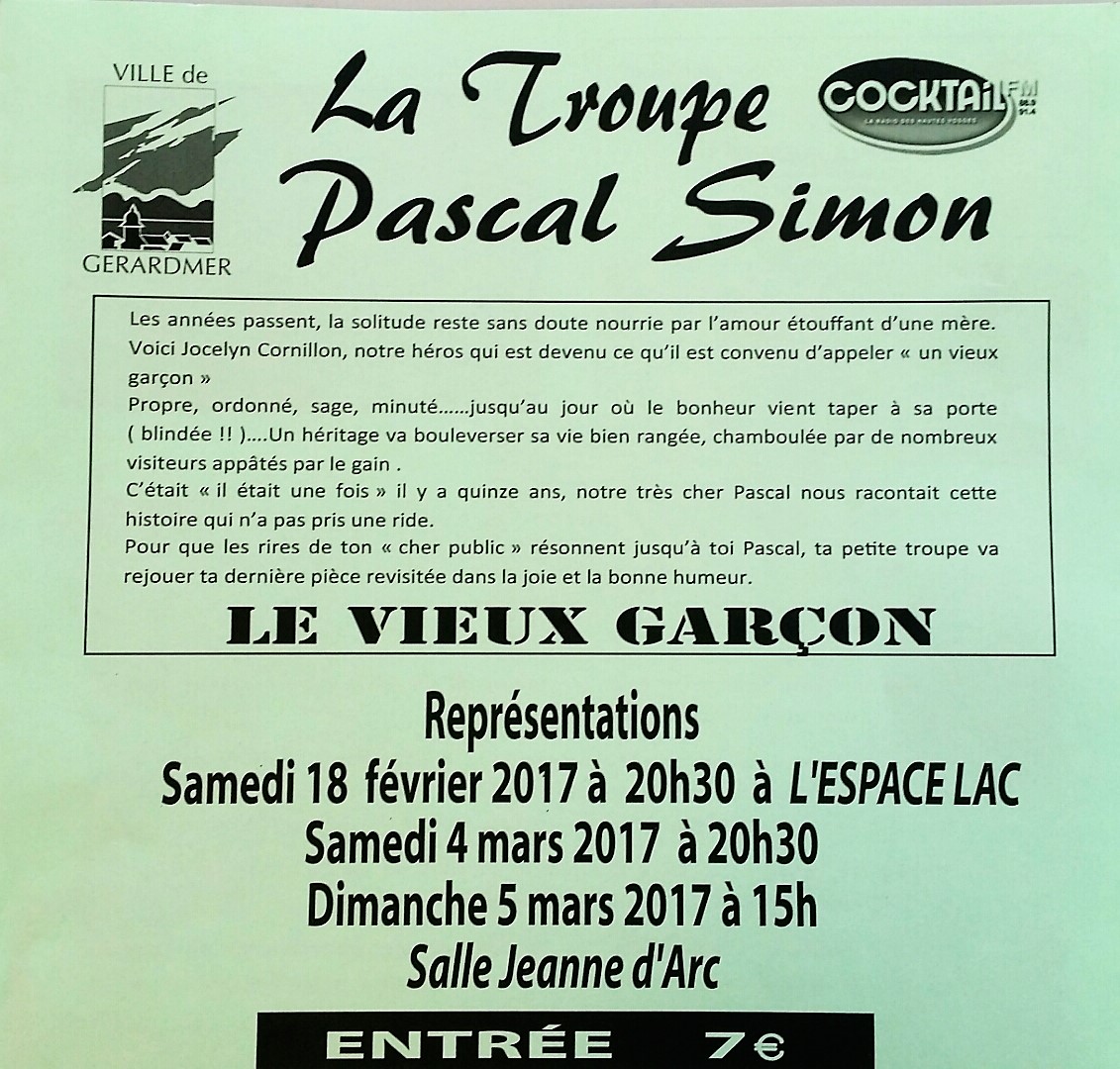 La Troupe Pascal Simon rejoue Le Vieux Garcon 