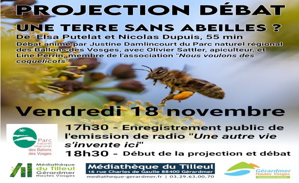 Débat radio Alimentation le 18 novembre 2022 Médiathèque de Gérardmer
