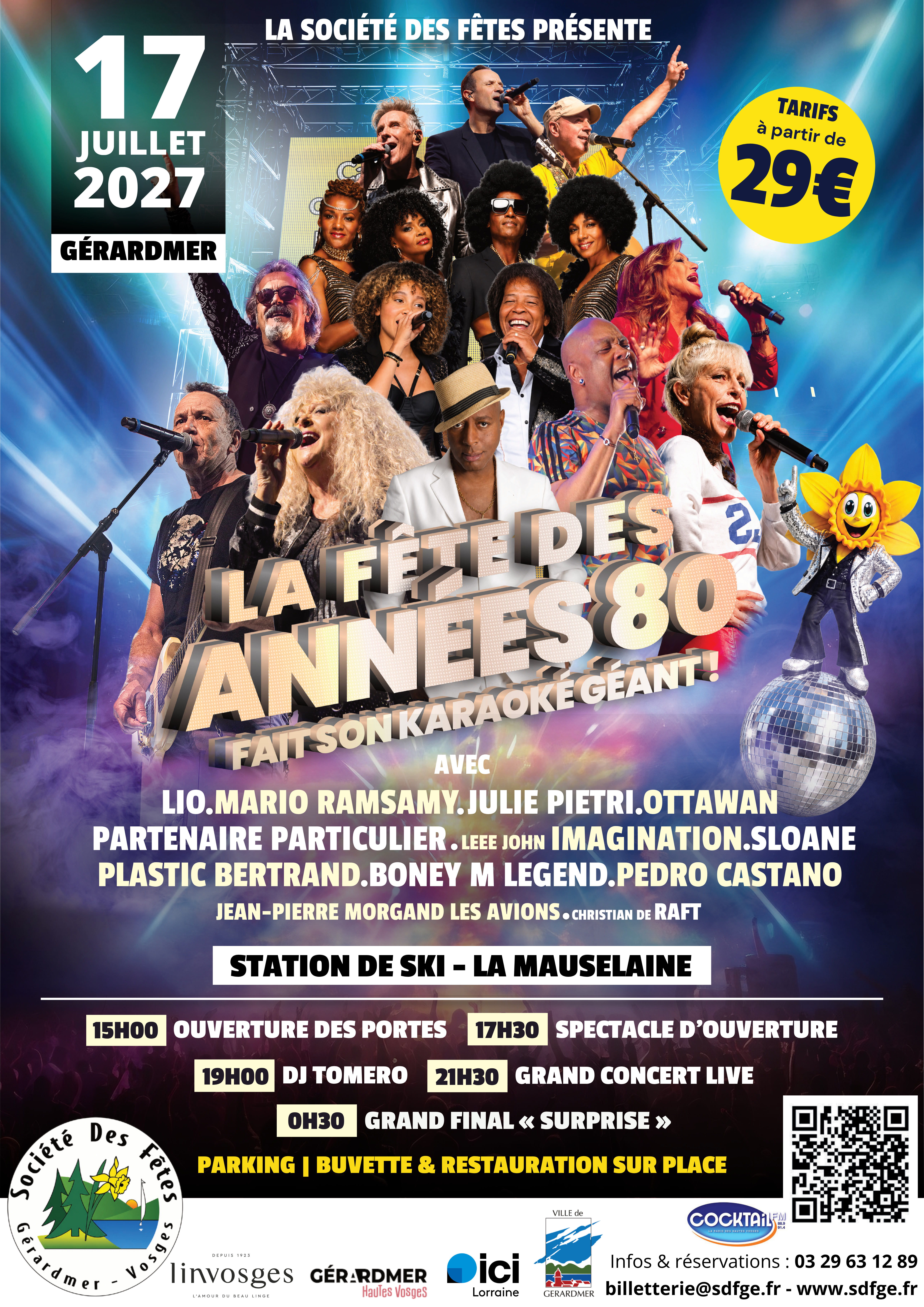 LA FÊTE DES ANNÉES 80 fait son karaoké à Gérardmer
