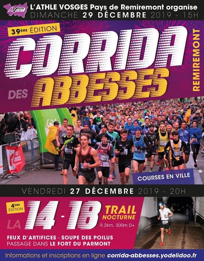 Trail 14-18 et Corrida des Abbesses pour bien terminer 2019