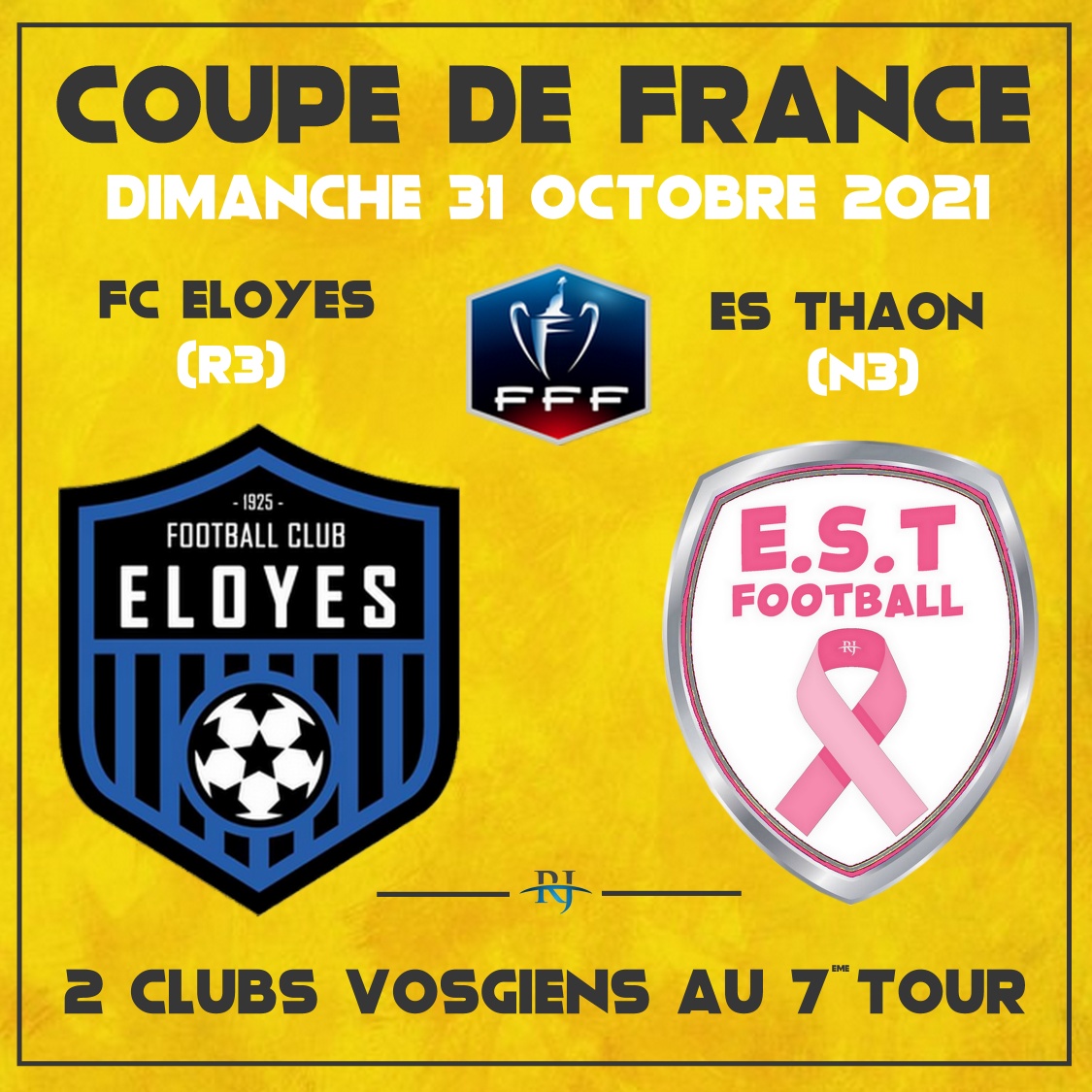 Football 6e tour de la Coupe de France : qualifications d'Eloyes et Thaon